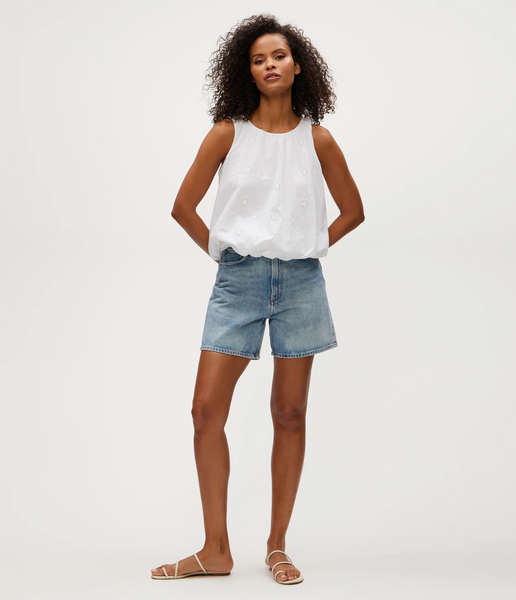 michael stars Hazel bubble top in white