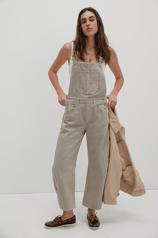 Free People Good Luck Overall in Cobblestone