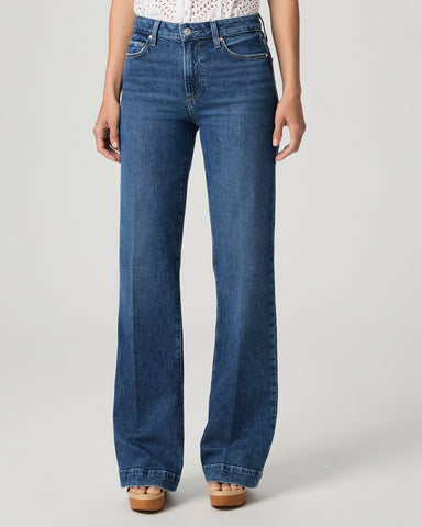 Paige Leenah Long Sleek Wide leg Jean in Soundcheck