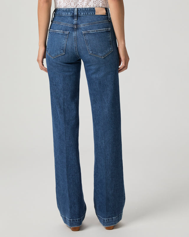 Paige Leenah Long Sleek Wide leg Jean in Soundcheck