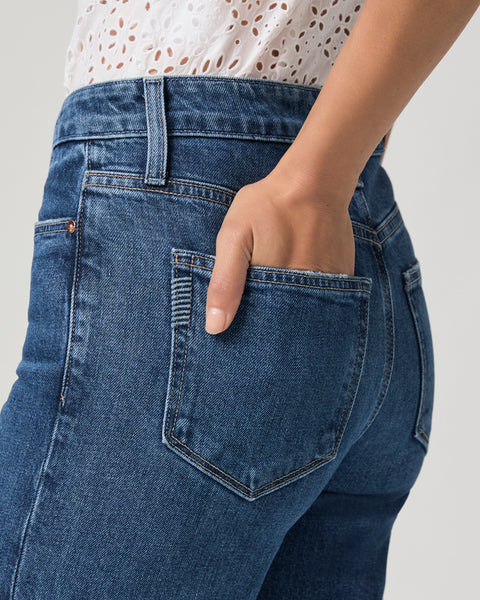 Paige Leenah Long Sleek Wide leg Jean in Soundcheck