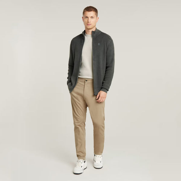 G-STAR Serrated Full Zip Knit - GS Grey