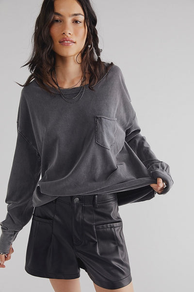 Free People Fade Into You long Sleeve in Stiletto