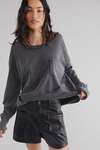 Free People Fade Into You long Sleeve in Stiletto