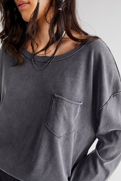 Free People Fade Into You long Sleeve in Stiletto