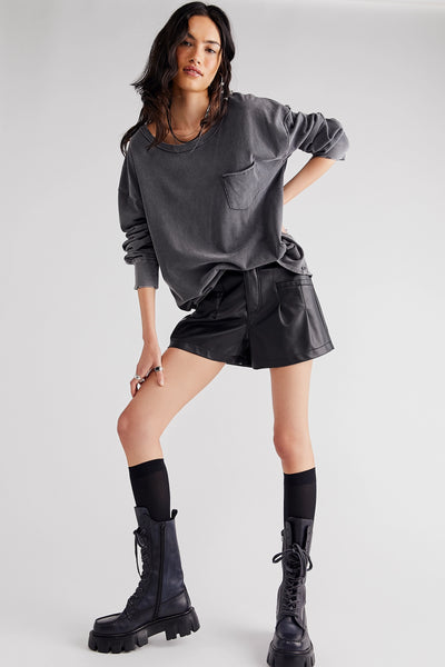 Free People Fade Into You long Sleeve in Stiletto