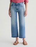 AG Saige Hi Rise Wide Leg Crop Jean in Helios