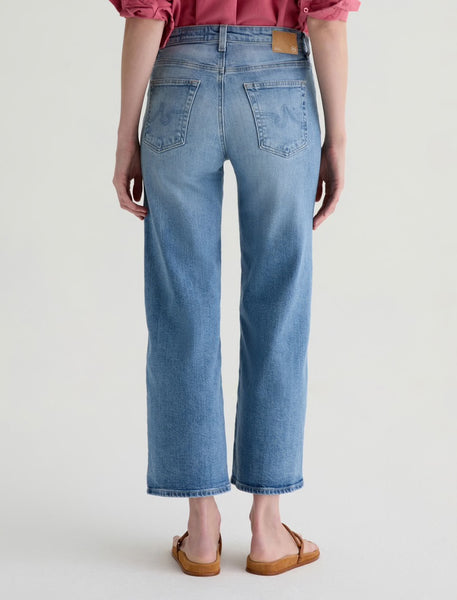 AG Saige Hi Rise Wide Leg Crop Jean in Helios