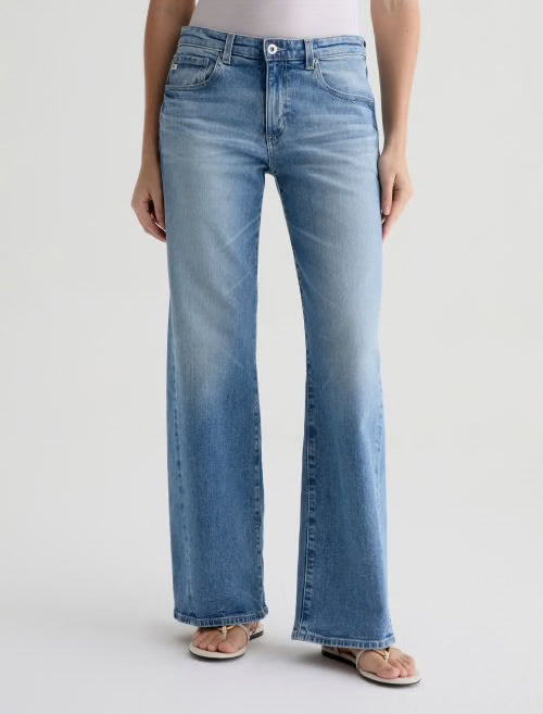 AG Adria Low-Rise Wide Leg Jean in Helios