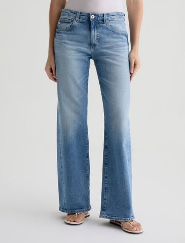 AG Adria Low-Rise Wide Leg Jean in Helios