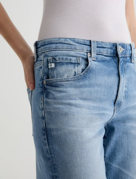 AG Adria Low-Rise Wide Leg Jean in Helios