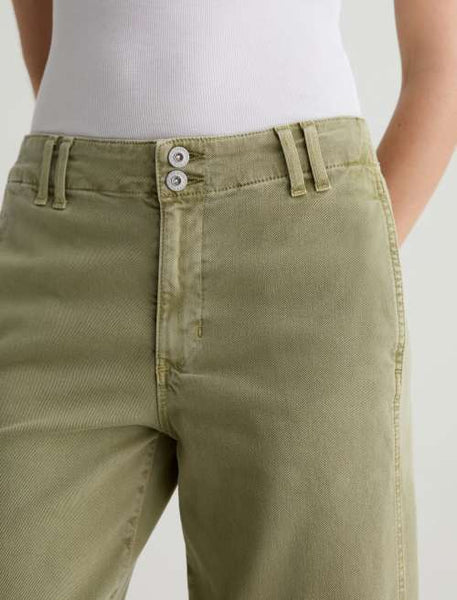 AG Natasha Mid Rise Crop Jean in Sulfur Basil