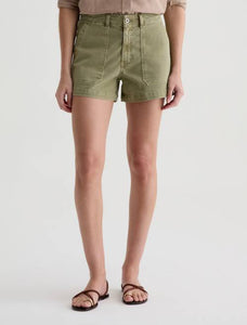 AG Analeigh Utility Short in Sulfur Basil
