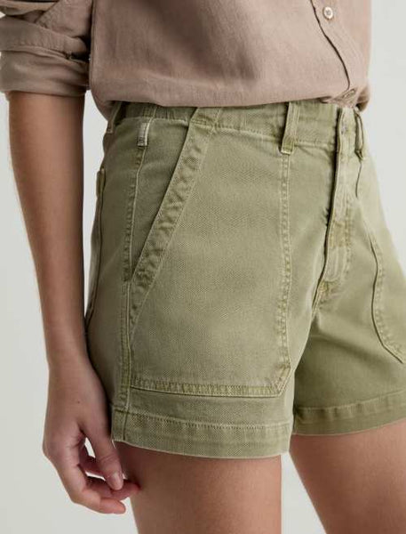 AG Analeigh Utility Short in Sulfur Basil