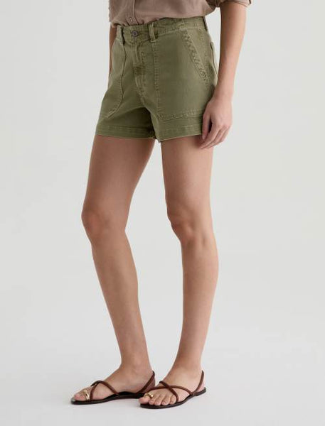 AG Analeigh Utility Short in Sulfur Basil