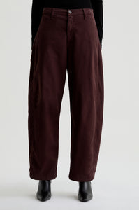 AG Jeans Fiona Hi Rise Barrel Jean in Coffee Bean