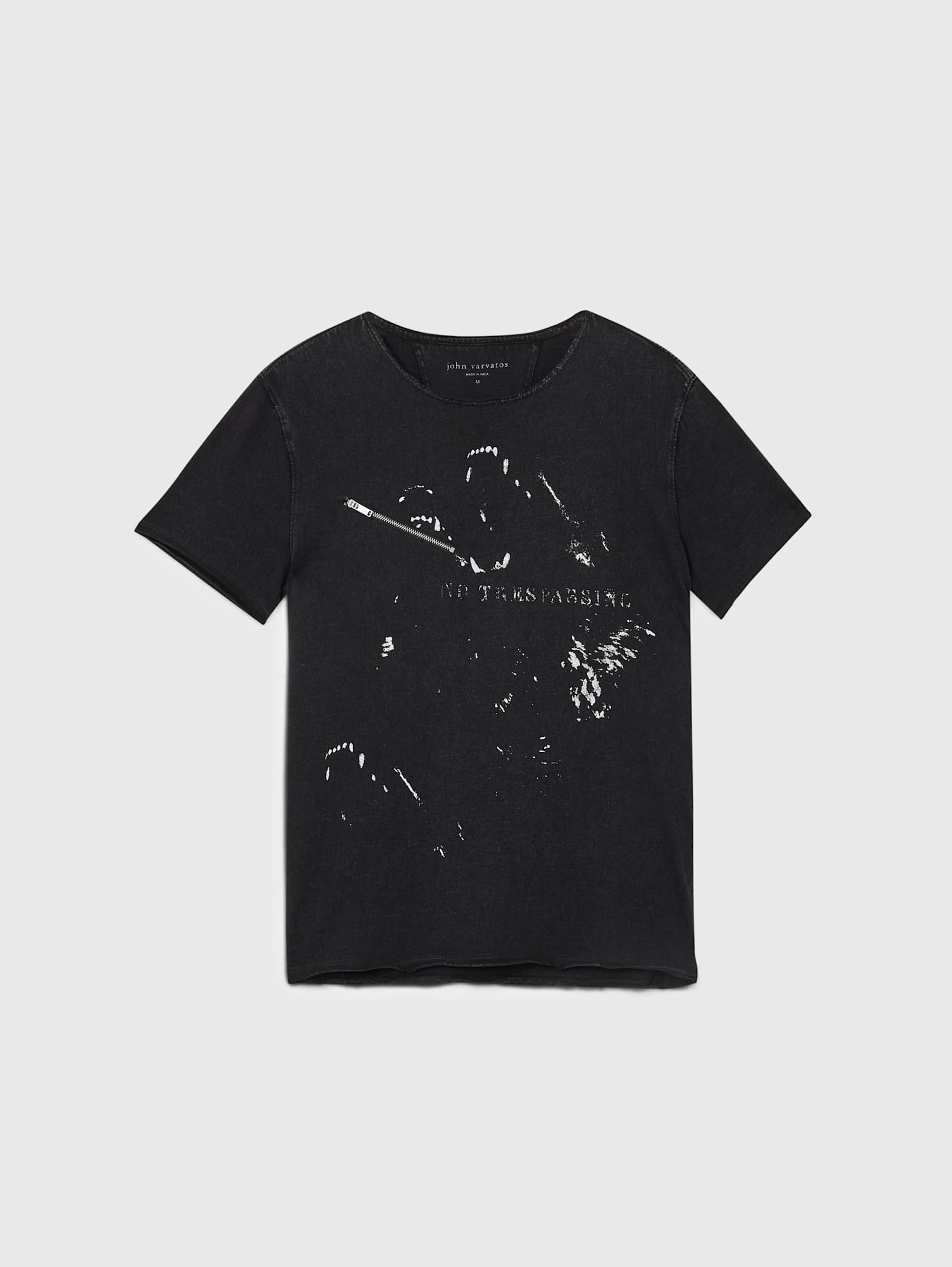 John Varvatos NO TRESSPASSING Tee - Black