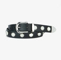 Brave Jaelynn studded black belt with silver buckle