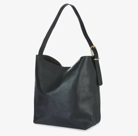 Brave Zyla classic tote bag in black vachetta