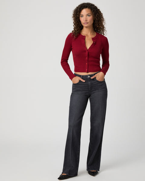 Paige Tatum 32" Wide Leg in Ink Black