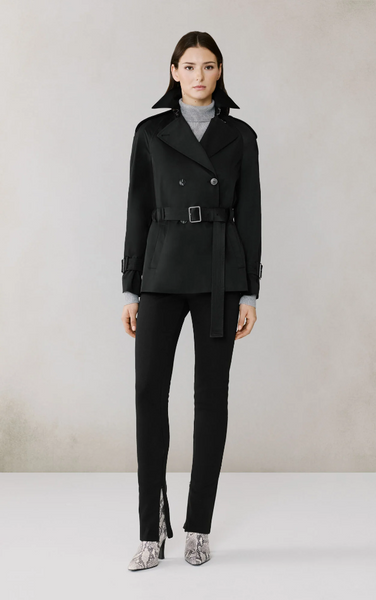 Soia&Kyo Becky Trench Jacket in Black