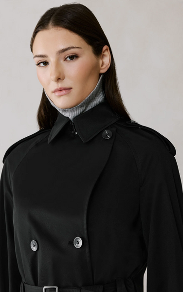 Soia&Kyo Becky Trench Jacket in Black