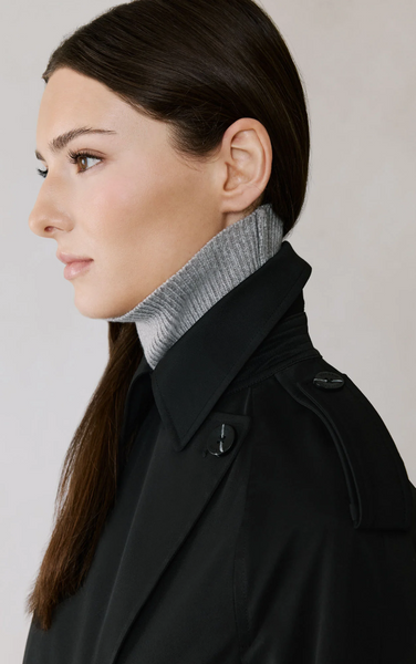 Soia&Kyo Becky Trench Jacket in Black