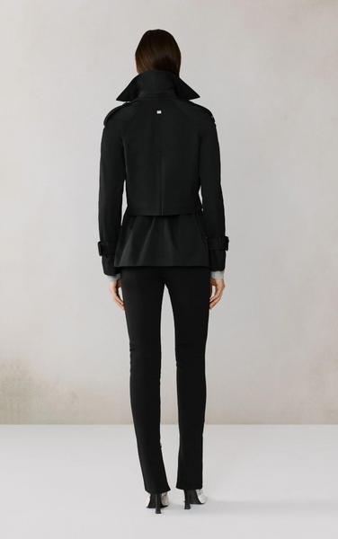 Soia&Kyo Becky Trench Jacket in Black