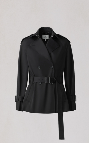 Soia&Kyo Becky Trench Jacket in Black