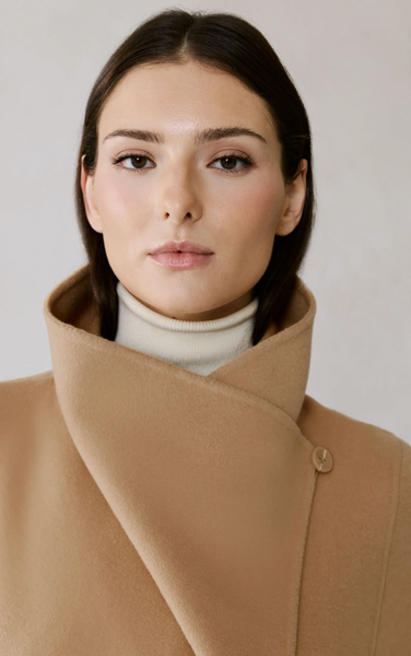 Soia&Kyo Britta-U Light Wool Coat in Teak