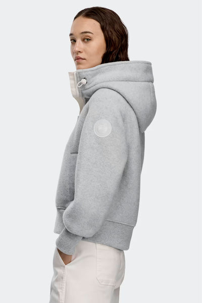 Canada Goose Women's Chilliwack Bomber Kind Fleece White Label - Silverbirch Heather