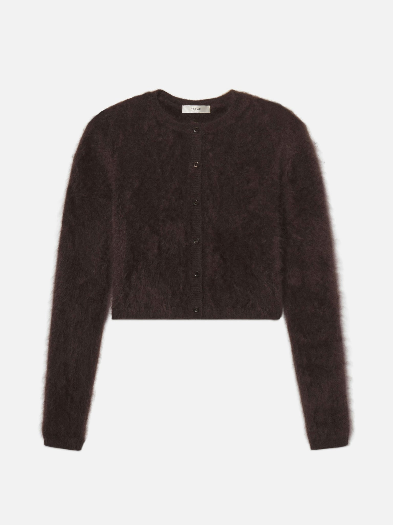 FRAME Teddy Cardigan in Coffee