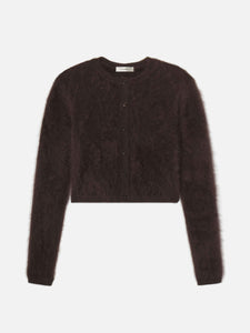 FRAME Teddy Cardigan in Coffee