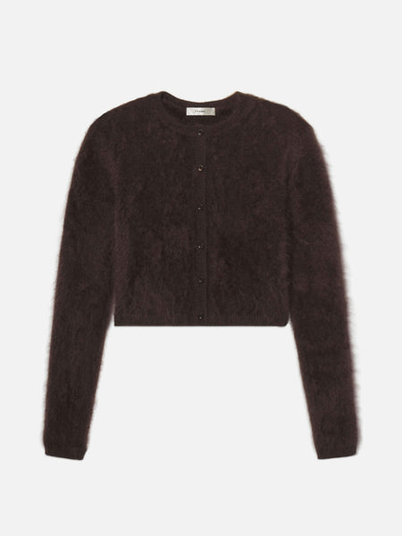 FRAME Teddy Cardigan in Coffee