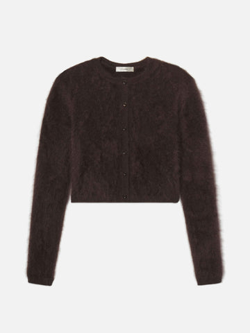 FRAME Teddy Cardigan in Coffee
