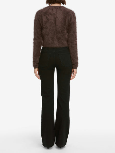 FRAME Teddy Cardigan in Coffee