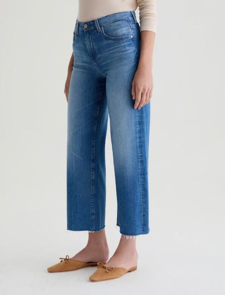 AG Saige Hi Rise Wide Leg Crop in 13 Years Allure