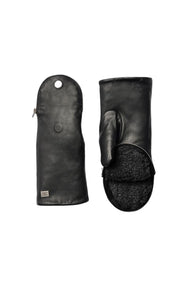 Soia&Kyo Betrice-N Faux Fur Lined Mittens in Black