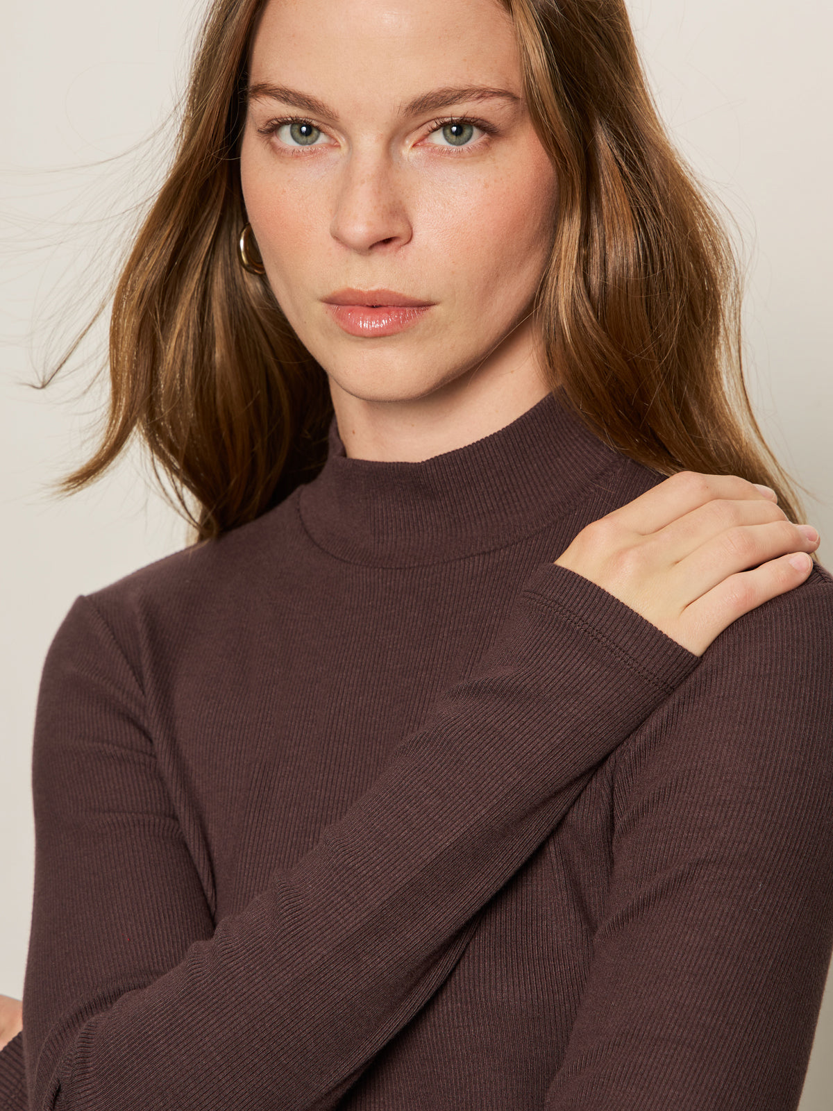 Sanctuary L/S Mock Essential in Semi Sweet