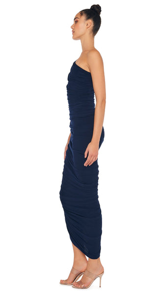 Norma Kamali Diana Gown in True Navy