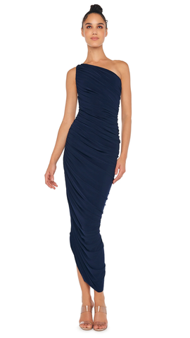 Norma Kamali Diana Gown in True Navy