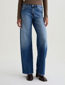 AG Adria Low-Rise Wide Leg Jean in Headline