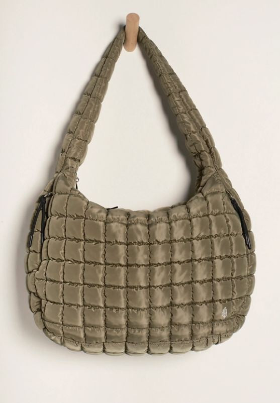 Free People Movement Quilted Carr Bag in Seargrass