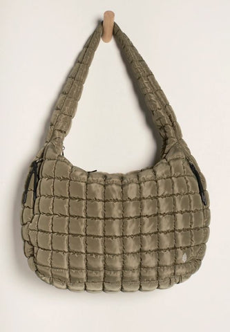 Free People Movement Quilted Carr Bag in Seargrass