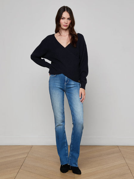 L'AGENCE Antonella Surplus Pullover in Midnight