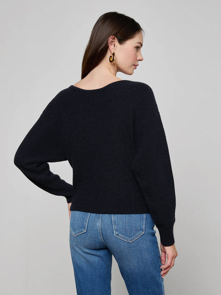 L'AGENCE Antonella Surplus Pullover in Midnight