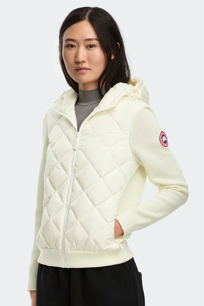 Canada Goose Women's HyBridge Quilted Knit Hoody - Cottongrass