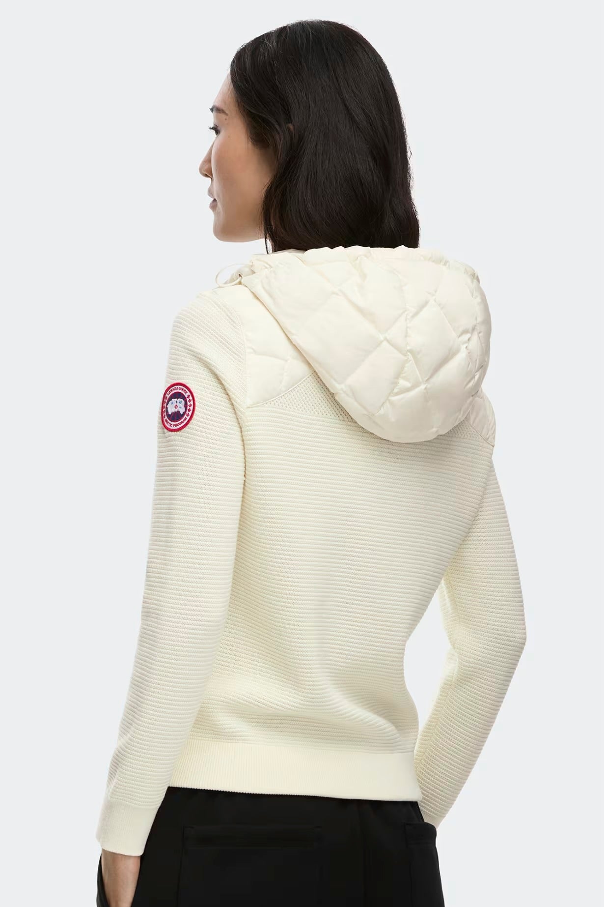 Canada Goose Women's HyBridge Quilted Knit Hoody - Cottongrass