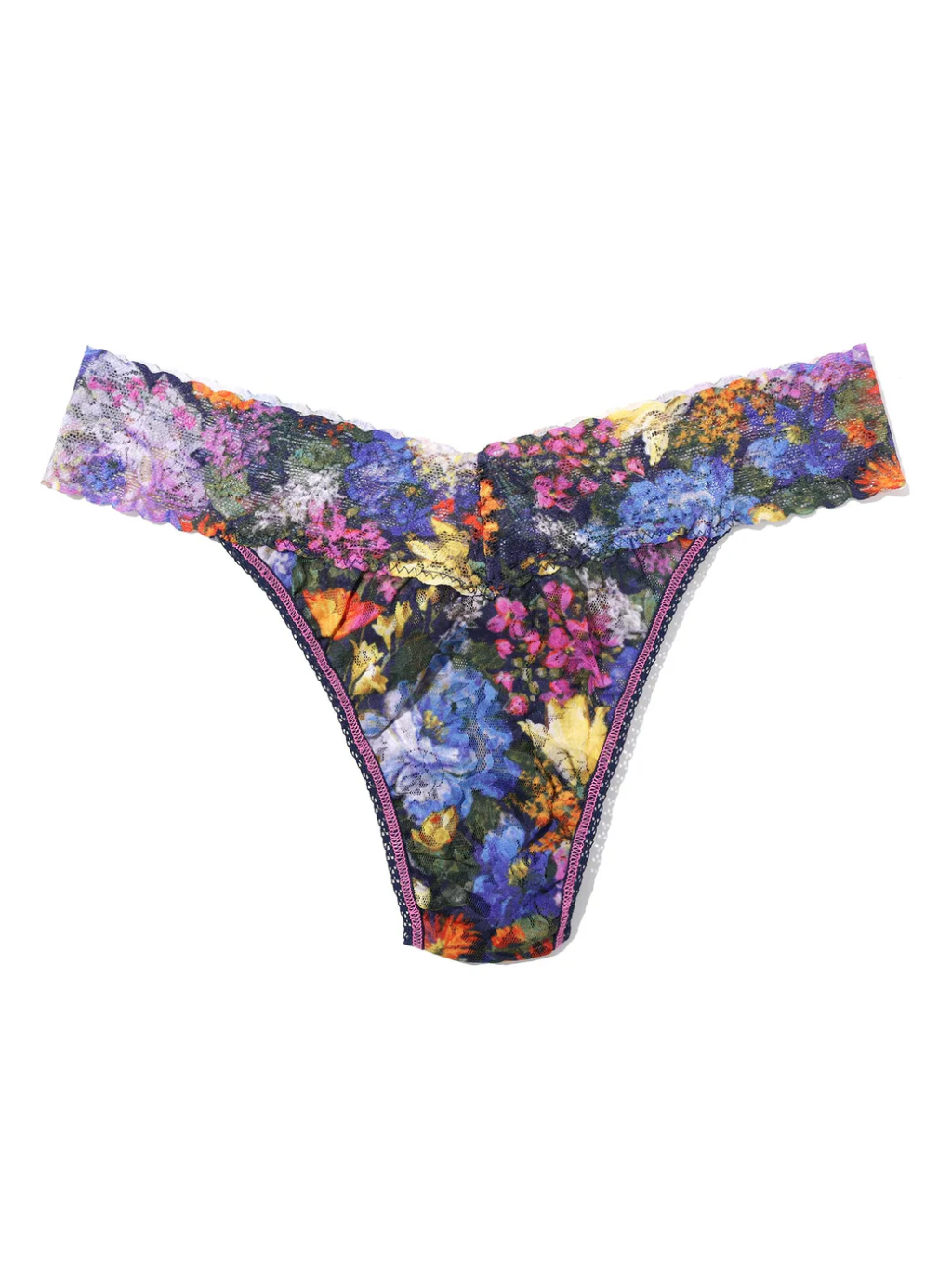 hanky panky original rise print thong in Impressionist
