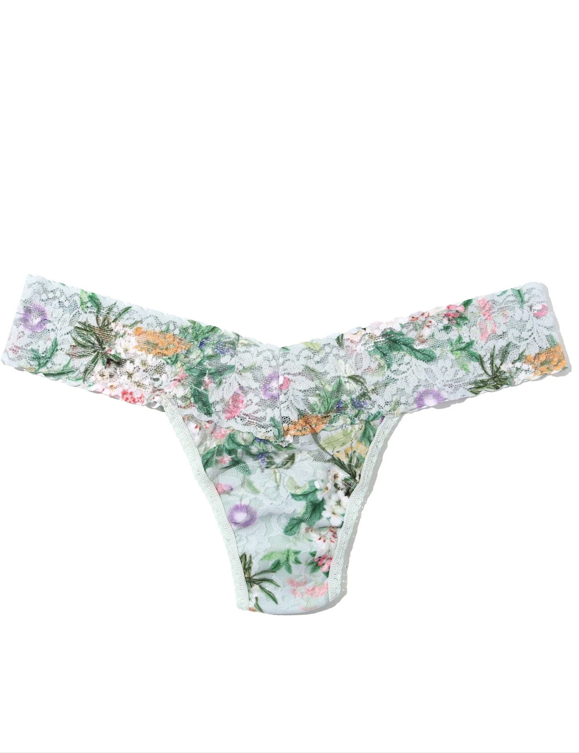 hanky panky low rise print thong in Floriculture
